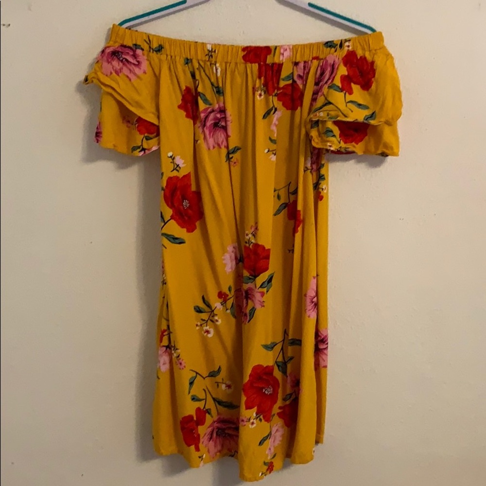 Floral off the shoulder dress